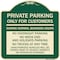 Signmission Only for Customers During Normal Business Hours No Overnight Parking No Trucks at Any, G-1818-23519 A-DES-G-1818-23519 - alternate 1